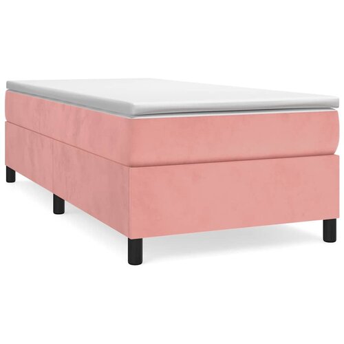 Box spring krevet s madracem ružičasti 90x200 cm bar&amp;scaron;unasti Slike