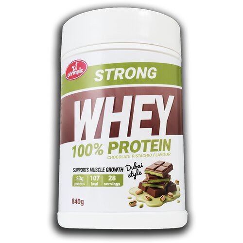 Olympic Whey Protein Strong, Dubai čokolada, 840 g Slike