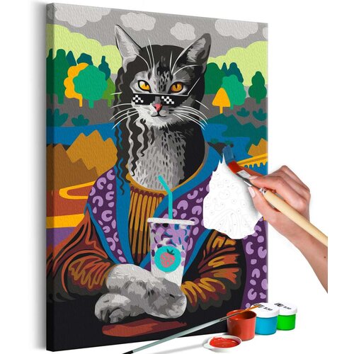  Slika za samostalno slikanje - Mrs. Kitty Lisa 40x60 Slike