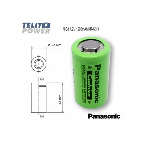 Panasonic NiCd SC 1.2V 1200mAh KR-SCH 1.2 visoko temperaturna ćeilja Cadnica Cene