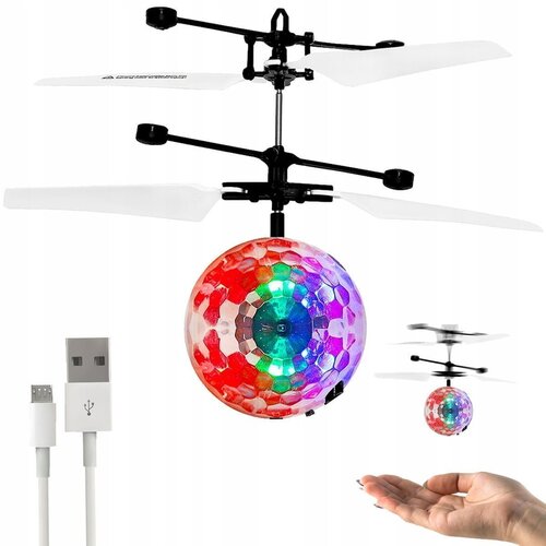  Akumulatorska leteča disko krogla LED RGB Slike