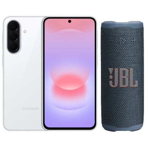 Samsung pametni telefon galaxy A37 A376 128 gb, bel + zvočnik jbl grip bl, (5000300640) Slike
