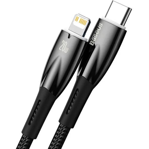 Baseus kabel Type C za Apple Lightning 8-pin Power Delivery 20W Glimmer Series CADH000101 2m crna Slike