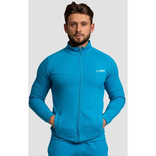GymBeam Muška dukserica Zip Up Limitless Aquamarine Cijene