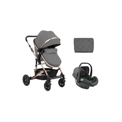 Kikka Boo kolica amaia premium set 2u1 sa autosedištem i-size dark grey Cene