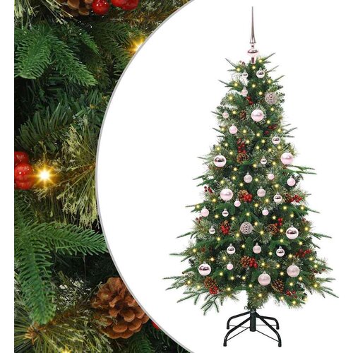 vidaXL Umetno Zložljivo Božično Drevo Zelena 150 cm PE in PVC Cene
