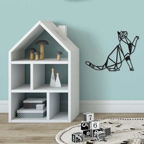 Wallity Zidna dekoracija Cat, 51x36 cm, 1.5 mm, Crna Slike
