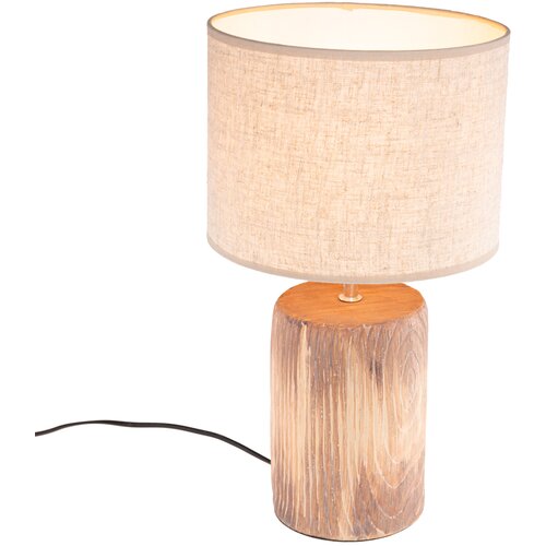 Honsel Landelijke tafellamp beige met bruin 43 cm - Lipa Cene