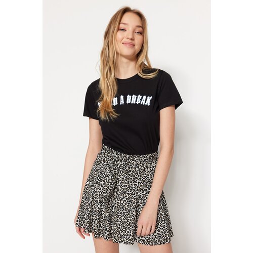 Trendyol Shorts - Brown - High Waist Slike