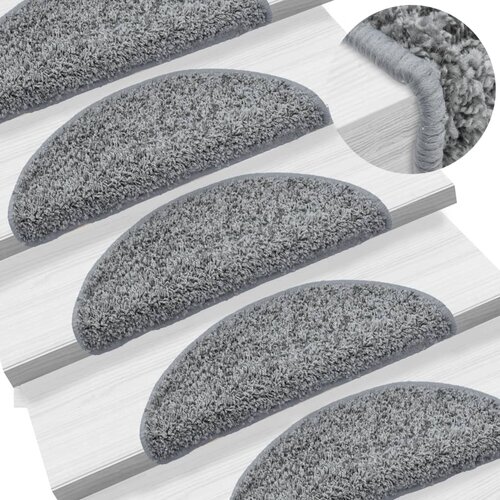 VidaXL Otirači za stepenice 10 kom 56 x 20 cm sivi Slike