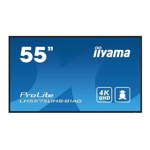 Iiyama LH5575UHS-B1AG 55" 4K UHD Professional Digital Signage 24/7 display featuring Android OS Cene