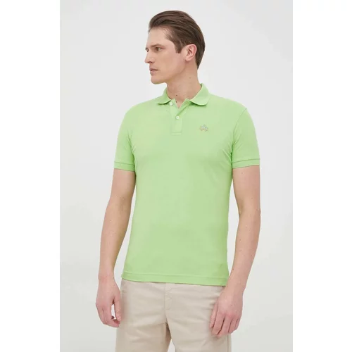 La Martina Polo majica za muškarce, boja: zelena, jednobojni model