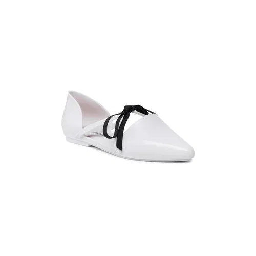 Melissa Nizki čevlji Pointy Stripe Jason 33435 Bela