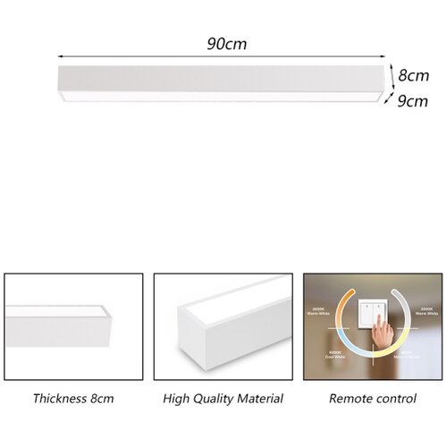  Immax NEO 07258L - LED prigu&amp;scaron;iva svetiljka LUNGO 29W/230V Wi-Fi Tuya bela + daljinski upravljač Slike