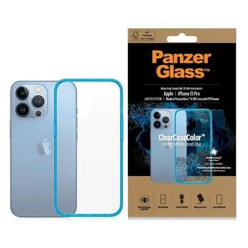 PanzerGlass PANTERGLASS CLEARCASE OVITEK ANTIBAKTERIALNI VOJAŠKI RAZRED ZA IPHONE 13 PRO, (20637050) Cene