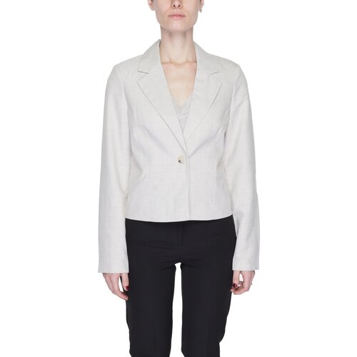 Vero_Moda Jakne & Blazerji Vmnancy Ls Short Slim 10304631 Siva Cene