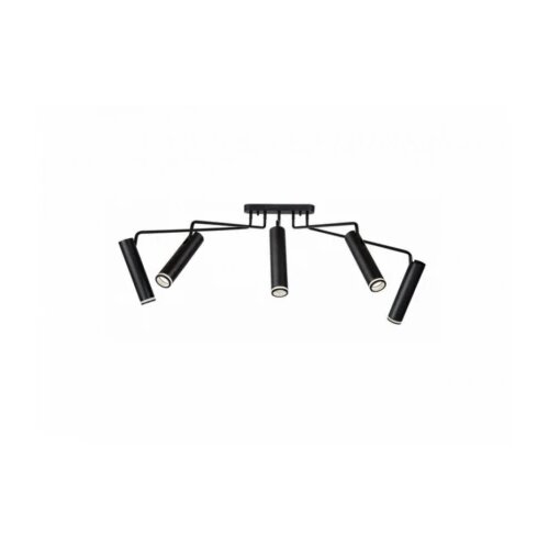 Rabalux plafonjera senobia GU10 5x max 35W crna (73040) Slike