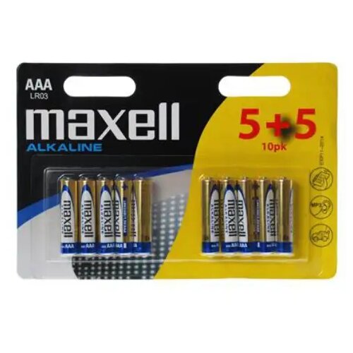 Maxell Alkalne LR03 baterije od 1.5V AAA 5+5 kom u blister pakiranju Cene