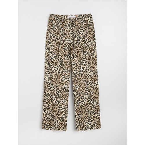 Sinsay Wide leg traperice s leopard printom Cijene