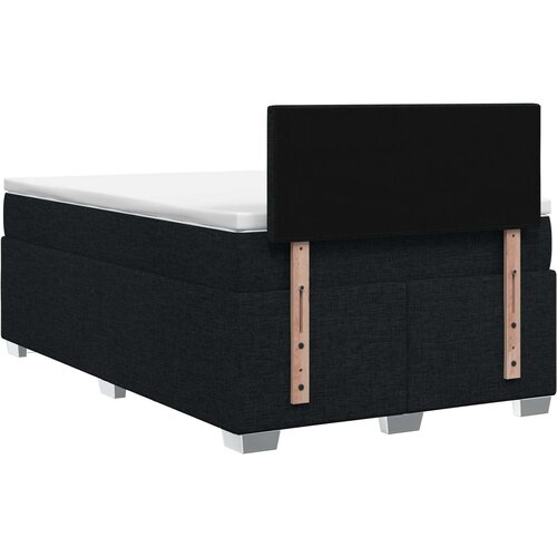  s box springom, madracem i LED-om Crna 120 x 190 cm Slike