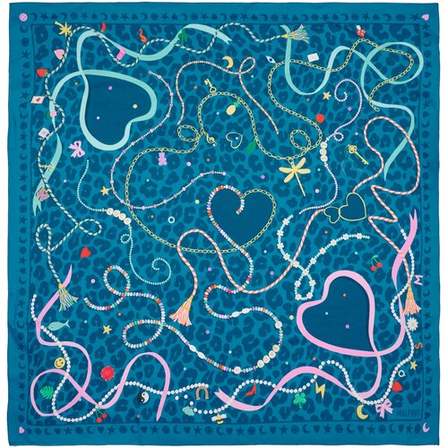 Spartoo X Maison Malfroy &amp;Scaron;ali &amp;amp; Rute LUCKY CHARMS Modra Slike