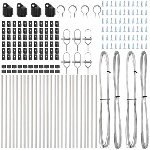 VidaXL Stupovi ograde 26 kom &amp;Oslash;32 mm 100 cm Galvanizirani čelik Slike