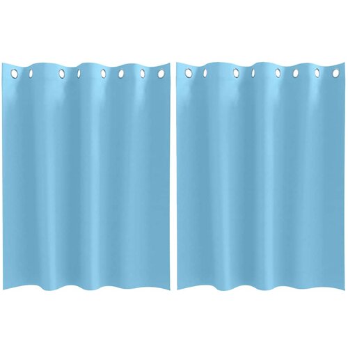 vidaXL Zavese za zatemnitev z obroči 2 pcs Sveta modra 140 x 140 cm, (5000149334) Cene