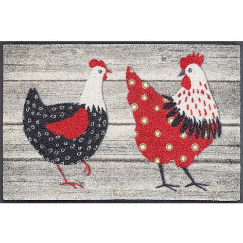 wash+dry PREDPRAŽNIK Chicken Farm 50/75 cm potiskano večbarvno Cene