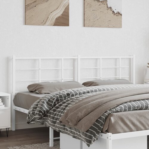  The Living Store Kovinsko vzglavje belo 180 cm - Vzglavje, (21500688) Cene