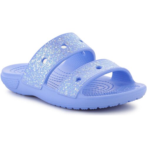 Crocs Sandali &amp;amp; Odprti čevlji CLASSIC GLITTER SANDAL KIDS MOON JELLY 207788-5Q6 Modra Slike