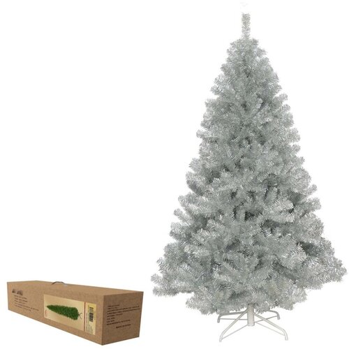 Umjetna božićna jelka, 180 cm, srebrna, sa stalkom Slike