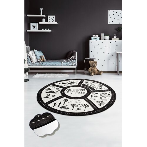 Unknown tepih (140 cm) Black City Cene