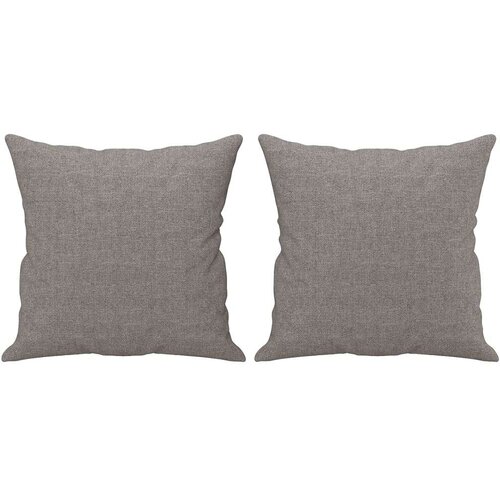  3-dijelni set sofa s jastucima smeđesivi od tkanine Slike