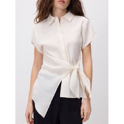 Reserved Bluza s visokim udjelom modalnih vlakana - krem Cene