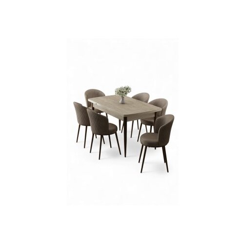 Hanah home Trpezarijski set, 7 dijelova, bež Cene