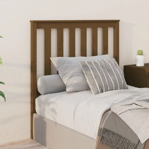vidaXL Uzglavlje za krevet boja meda 96 x 6 x 101 cm masivna borovina