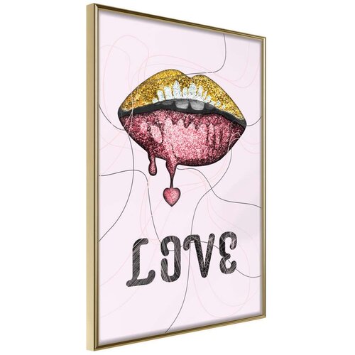  Poster - Lip Gloss and Love 20x30 Slike