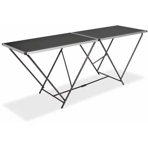vidaXL Sklopivi stol za lijepljenje od MDF-a i aluminija 200 x 60 x 78 cm