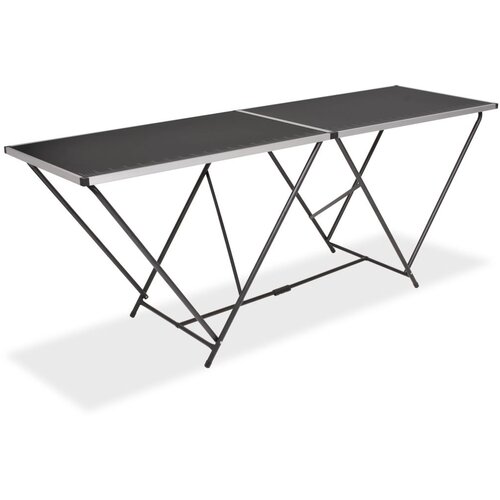 VidaXL Sklopivi stol za lijepljenje od MDF-a i aluminija 200 x 60 x 78 cm Slike