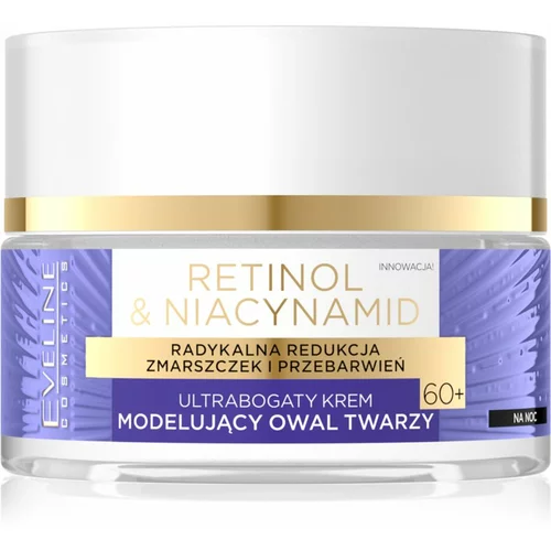 Eveline Cosmetics Retinol & Niacynamid intenzivna obnovitvena nočna krema 60+ 50 ml