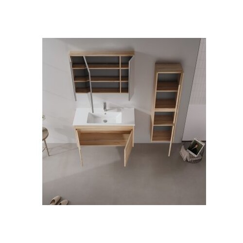 Hanah home Kupatilski ormarić sa umivaonikom i ogledalom (2 komada) Side 100 v3 635 Cene
