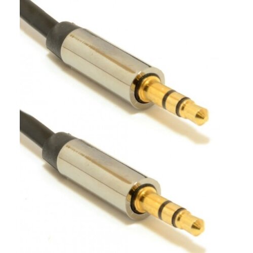 Gembird CCAPB-444-1M AUX 3.5mm stereo plug to 3.5mm stereo plug audio kabl pozlaceni konektor 1m Slike