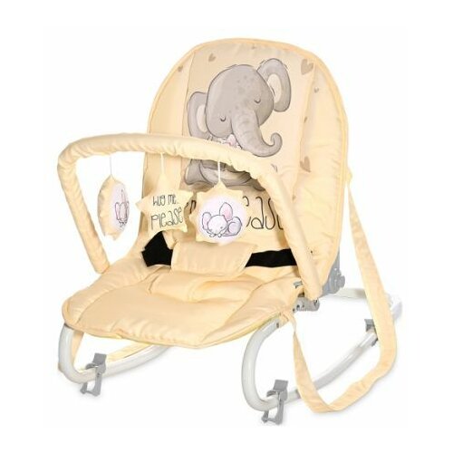 Lorelli Bertoni ležaljka za bebe eliza - yellow cute elephant (2023) Cene