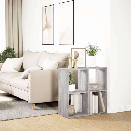 VidaXL Pregrada / regal za knjige boja hrasta 69,5x29x69,5 cm drveni Slike