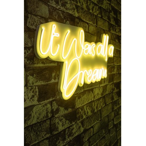 Wallity Dekorativna plastična LED rasveta It was all a Dream Yellow Slike
