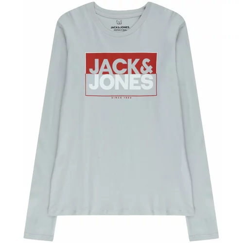 Jack & Jones Majica siva / crvena / bijela