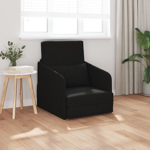 vidaXL Kauč na rasklapanje 2-u-1 Crni 65x80x83 cm Tkanina Cijene