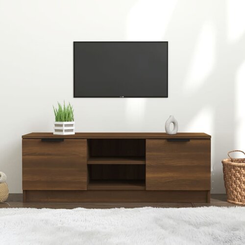 The Living Store TV omarica rjavi hrast 102x35x36,5 cm inženirski les - TV Omarica, (21375890) Cene
