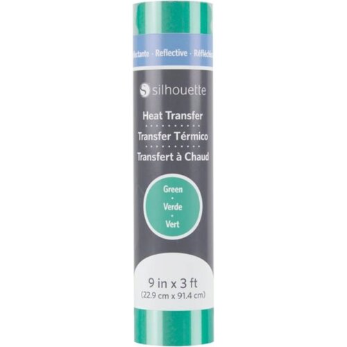 Silhouette Reflective Heat Transfer - 22,9 cm x 0,9 m - Green Slike