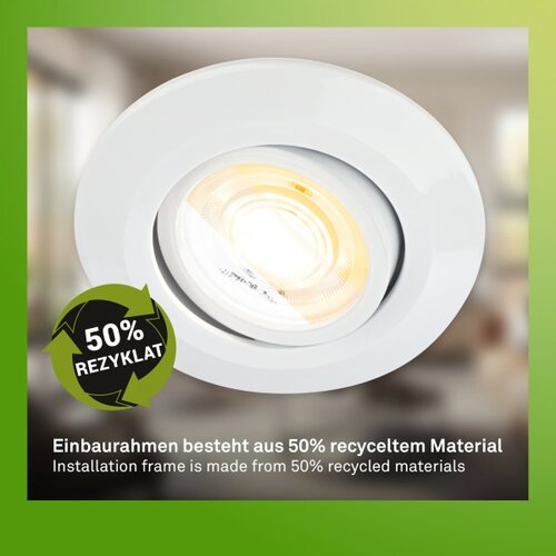 BRILONER 7586036 - SET 3x LED Kupatilsko ugradno svetlo KLIRA LED/4,9W/230V IP23 belo Slike